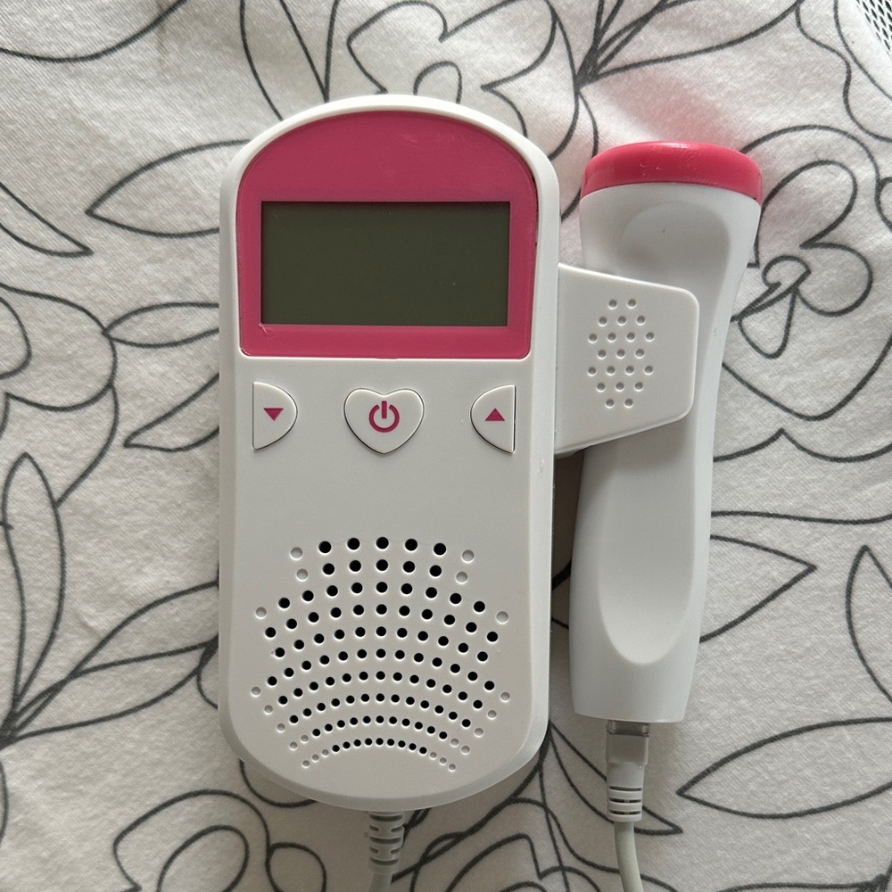 Pink and White Fetal Doppler